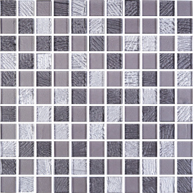 Мозаика стеклянная Kotto Keramika GM 8009 C3 Grey Dark/Grey M/Grey W 300х300 мм