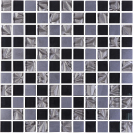 Мозаика стеклянная Kotto Keramika GM 8002 C3 Imperial S4/Ceramik Black/Black 300х300 мм