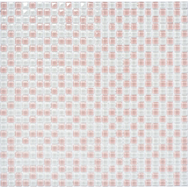 Мозаика стеклянная Kotto Keramika GM 410001 C2 White/Pink W 300х300 мм