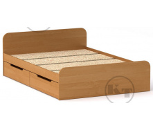 Ліжко з ящиками Віола 140х200 вільха Компаніт