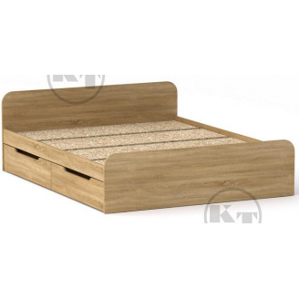 Кровать с ящиками Виола 160х200 дуб сонома Компанит