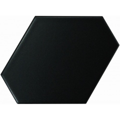 Плитка керамогранит Equipe Scale Benzene Black Matt 23832 10,8х12,4 см Житомир