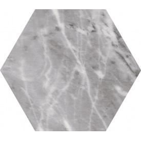 Плитка керамогранит Equipe Bardiglio Hexagon Dark 23770 17,5х20 см