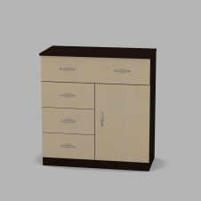 Комод Компаніт Комод-1-3-1 800x850x390 венге
