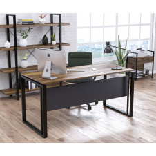 Письменный стол офисный Loft-design G-160-16 столешница 1600х700 мм орех-модена