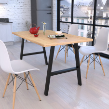 Стол обеденный Loft-Design Атлант 138х70 см металлические ножки