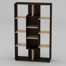 Книжный шкаф Компанит КШ-4 1796x1100x350 мм венге