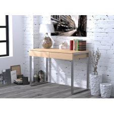 Стіл письмовий L-11 Loft-Design хром 1100х550х750 мм лдсп дуб-борас
