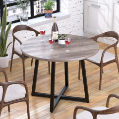 Кухоний стіл Loft-design Бланк D-100 см стільниця дсп горіх-модена Васильків
