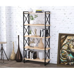 Металевий стелаж Скіф-5-920 Loft-Design полочний венге Бровари