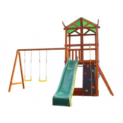 Детская площадка SportBaby Babyland-3 деревянная игровой веревочный комплекс на улицу Никополь