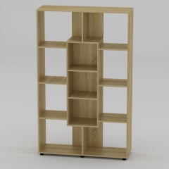 Книжный шкаф Компанит КШ-4 1796x1100x350 мм дуб сонома Новояворовск