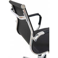 Офісне крісло Richman Кельн-LB хром чорне невисока спинка-сітка Київ