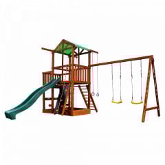 Детская площадка Babyland-5 SportBaby деревянный комплекс уличный домик с горкой качели скалолзка песочница Черкассы