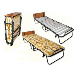 Розкладачка Венеція Vista на ламелях c матрацом ліжко 193х77 см з узголів'ям-полочкою Київ