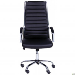 Офисное кресло AMF Jet черный хром Чугуев