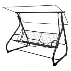 Садовая качеля-диван Vitan Вилла бязь цветы на сером фоне металлическая разборная Бровары