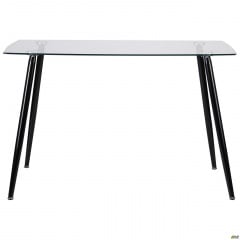 Стол обеденный АМФ Умберто стекло прозрачное ножки-металлические черные для обеденной зоны Ивано-Франковск