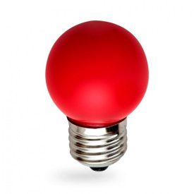 Лампа светодиодная шар G45 1W E27 красная 001-017-0001 Rainbow Horoz