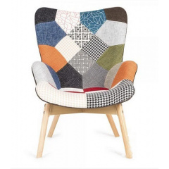 М'яке крісло Флоріно дизайнерське тканинне на дерев'яних ніжках для будинку в вітальню Харків