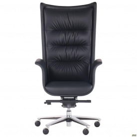 Офисное кресло руководителя AMF Warren кожанное черное