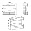Двоярусне дитяче ліжко Бриз Компаніт 190х70 см з двома ящиками з лдсп горіх-темний Дніпро
