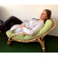 Плетенное лаунж-кресло Cruzo Соло натуральный ротанг медовый kr0024 Полтава