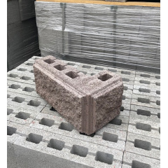 Блок рваний на стовпи сірий 400х190х250 Київ