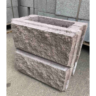 Блок для столбов рваный камень 400х250х190