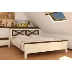 Ліжко двоспальне з масиву дерева Нормандія 1600x2000 Хмельницький