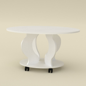 Журнальний столик Компаніт Венеція-2 900х484х595 мм білий
