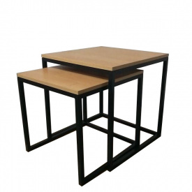 Набор журнальных столиков GoodsMetall в стиле Лофт 500х500х500 ЖС114