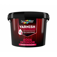 Лак інтер'єрний KOMPOZIT Aqua Interior шовковисто-матовий 2,5 л
