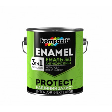 Фото - Эмаль антикорозионная 3 в 1 KOMPOZIT Protect желтая 2,7 кг Эмаль антикорозионная 3 в 1 KOMPOZIT Protect желтая 2,7 кг