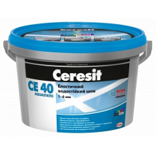 Еластичний водостійкий шов CERESIT CE 40 світло-сірий 2 кг