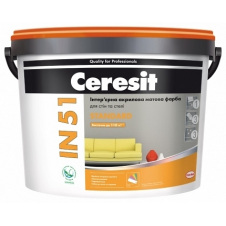Фото - Краска акриловая CERESIT IN 51 Standard 10 л Краска акриловая CERESIT IN 51 Standard 10 л
