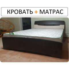 Двуспальная кровать с матрасом 160х200 Николаев