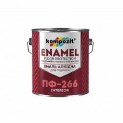 Емаль для підлоги KOMPOZIT ПФ - 266 жовта-коричнева 2,8 кг Харків
