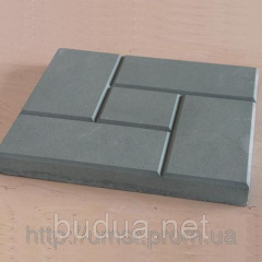 Тротуарная плитка Кирпич” 400х400, Стандарт УМБР цветная на белом цементе 30мм Черкассы