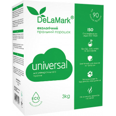 Экологический концентрированный бесфосфатный стиральный порошок Delamark Universal 3 кг Хмельницкий