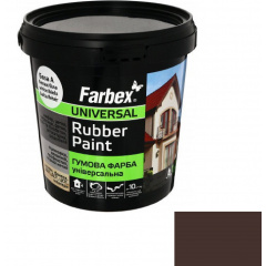 Гумова фарба Farbex коричнева (1.2 кг) Житомир