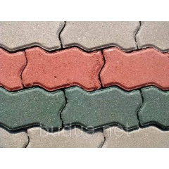 Тротуарная плитка “Змейка”, цветной,40 мм Николаев