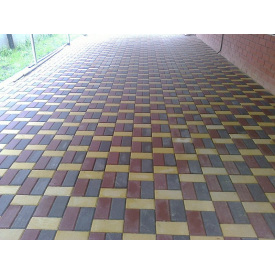 Тротуарная плитка «Кирпичик» 6 см Черный