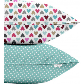 Набір наволочок Cosas Бязь Set Pillow Love Dots 40х60 см 2 шт Mint
