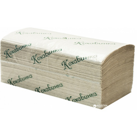 Бумажные полотенца Кохавинка V-fold однослойные 200 листов 20 упаковок Серые