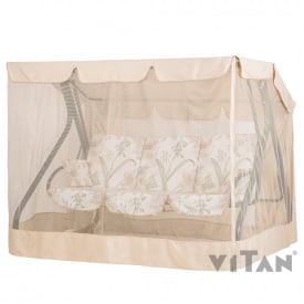 Садовая качель Vitan Вилла с москитной сеткой бязь колокольчики металлическая разборная