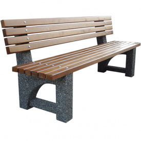 Лавочка садовая Верона со спинкой