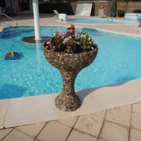 Вазон садовий для квітів Глорія бетонний