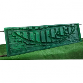 Форма для еврозабора "Карпатский камень середина" стеклопластиковая