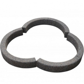 Клумба-бордюр Клевер Галька коричневая